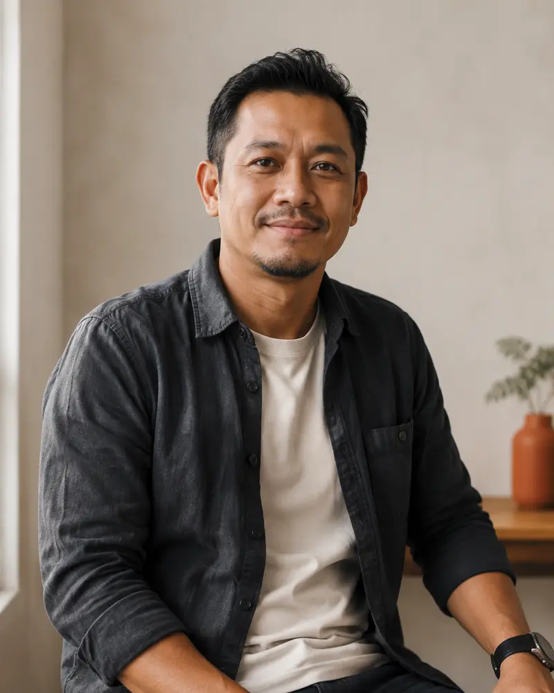 Placeholder portrait for Ketut Wira — replace with an authentic photo